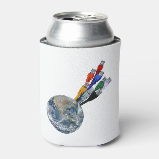 イーサネットネットワーク接続アース 缶クーラー (缶正面)