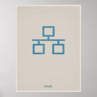 イーサネットミニマルポスター ポスター