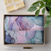 イーサリアティール（緑がかった色）&ピンクインキグラマーエレガントな結婚式 薄葉紙 (ギフト)