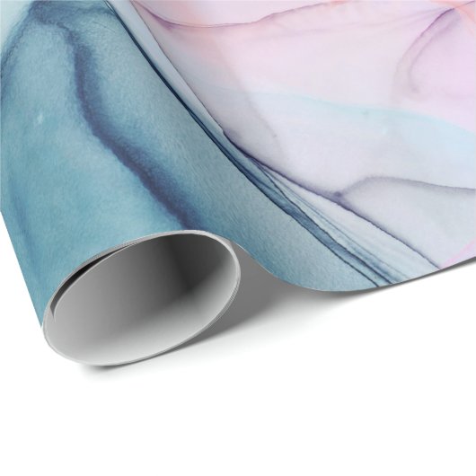 イーサリアティール（緑がかった色）&ピンクインキグラマー誕生日パーティー ラッピングペーパー (ロールコーナー)