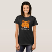イーサリアム用メタマスクフォックス暗号通貨ウォレット Tシャツ (正面フル)