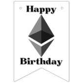 イーサリアム アイコン バースデー バンテージ バナー (第1の旗)