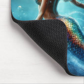 イーサリア水中競技マーメイド美しいイン深いブルー マウスパッド (コーナー)