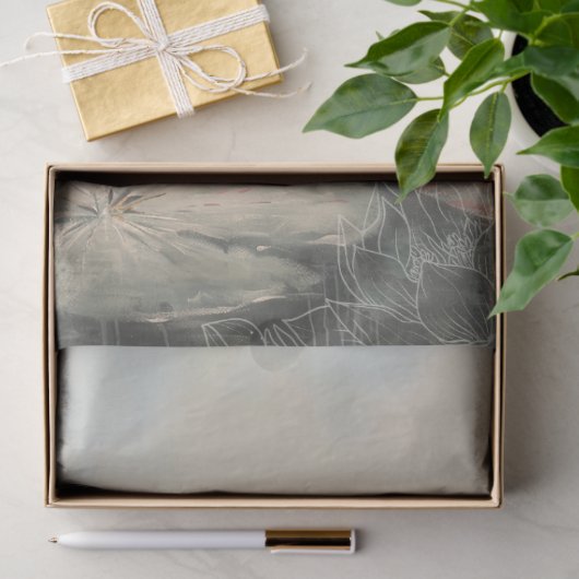 イーサリア湖ほこりっぽいピンクロータスアート 薄葉紙 (ギフト)