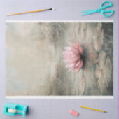 イーサリア湖ほこりっぽいピンクロータスアート 薄葉紙 (クラフト)