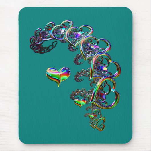 イーサリーカスケードハート マウスパッド (正面)