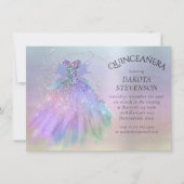 イーサリーフェアリー・ウィング・ガウン |レインボーパステルシェン 招待状 (正面)