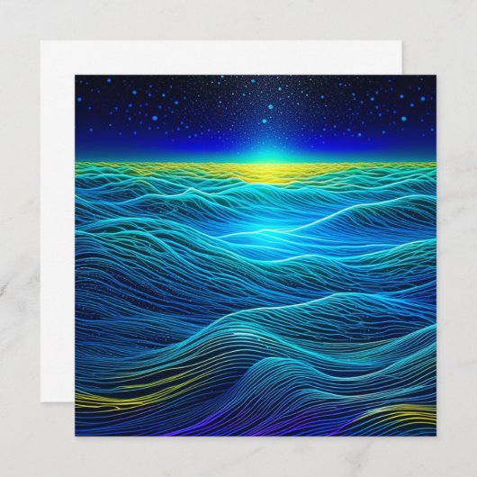 イーサリーブルー波と海夕日 (正面/裏面)