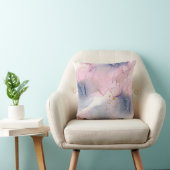 イーサリーペリウィンクルピンク&金ゴールドインキーファンタジーグラム クッション (椅子)