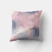 イーサリーペリウィンクルピンク&金ゴールドインキーファンタジーグラム クッション (裏面)