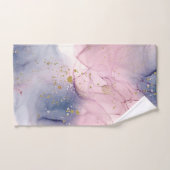 イーサリーペリウィンクルピンク&金ゴールドインキーファンタジーグラム バスタオルセット (ハンドタオル)