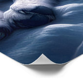 イーサリーボンド白い狼の休息 ポスター (角)