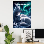 イーサリーボンド白い狼の休息 ポスター (ホームオフィス)