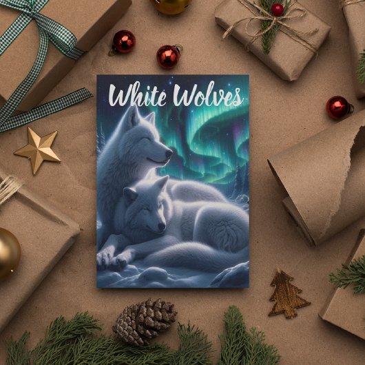 イーサリーボンド白い狼の休息 ポストカード