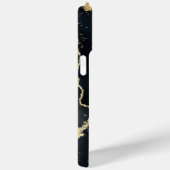 イーサリーミグラデーションストネイビーブルーウォーターカラーモノグラム Case-Mate iPhoneケース (裏面 / 右)