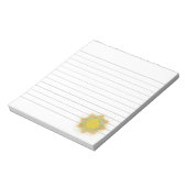 イーサリーロータスフラワーカスタムが並ぶ ノートパッド (回転)