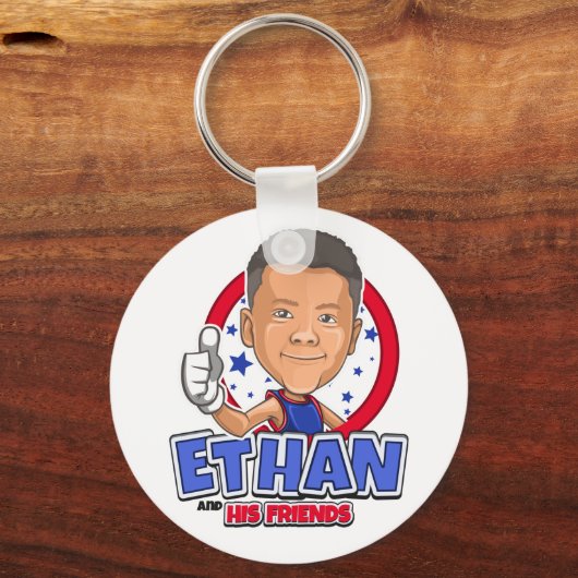 イーサンと彼の友人のキーチェーン キーホルダー (正面)