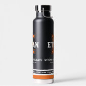 イーサンの名前はスポーツのモノグラムオレンジを意味する ウォーターボトル (左面)