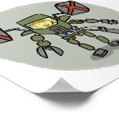 イーサンズメカコミブックスタイルプリント ポスター (角)