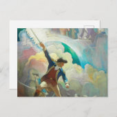 イーサン・アレン、独立前駆け、1934年 ポストカード (正面/裏面)