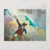 イーサン・アレン、独立前駆け、1934年 ポストカード (正面)