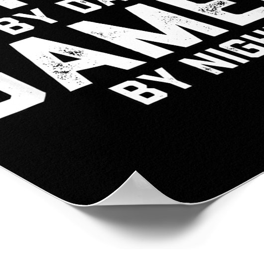 イーサン ゲーマー ハロウィン ゲーム コスチューム 男性 名前付き ポスター (角)