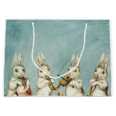 イーサーウサギヴィンテージ素晴らし写真 ラージペーパーバッグ (正面)