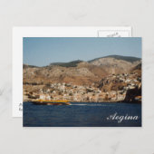 イージナ港 – ギリシャ ポストカード (正面/裏面)