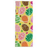 イースカラフルターエッグパターン黄色の背景 ワインギフトバッグ (正面)