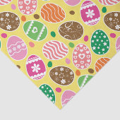 イースカラフルターエッグパターン黄色の背景 薄葉紙 (詳細)