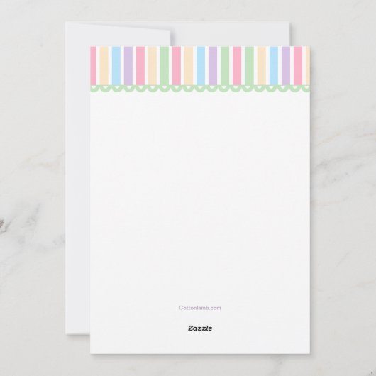 イースカラフルターバニーズ妊娠の発表 シーズンカード (裏面)