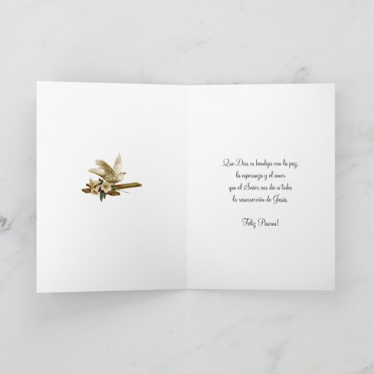 イースタスペインのー宗教祈りの言葉 シーズンカード (内部)