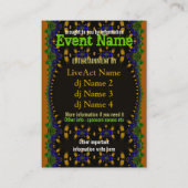 イースタンアースイベントパーティーミニフライヤー 名刺 (裏面)