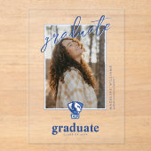 イースタンイリノイ大学のPanthersロゴ アクリル招待状 (正面)