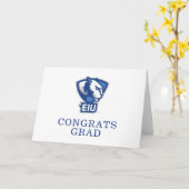 イースタンイリノイ大学のPanthersロゴ カード (黄色い花)