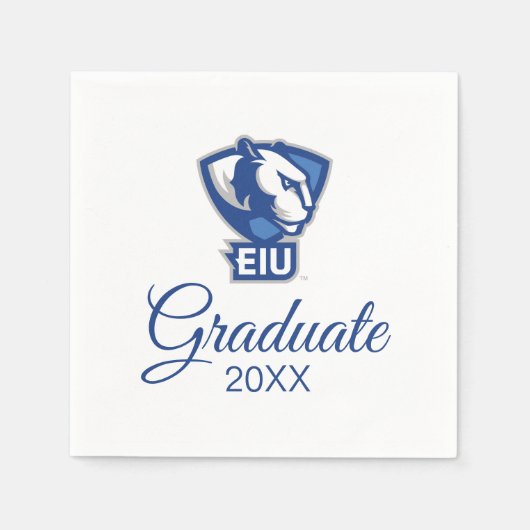 イースタンイリノイ大学のPanthersロゴ スタンダードカクテルナプキン (正面)