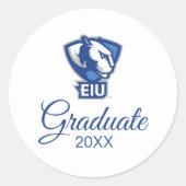 イースタンイリノイ大学のPanthersロゴ ラウンドシール (正面)