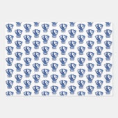 イースタンイリノイ大学のPanthersロゴ ラッピングペーパーシート (正面3)