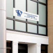 イースタンイリノイ大学のPanthersロゴ 横断幕 (ビルの外側)