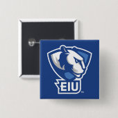 イースタンイリノイ大学のPanthersロゴ 缶バッジ (正面&裏面)