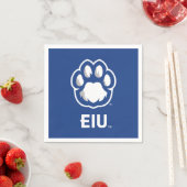 イースタンイリノイ州Panthers Paw Print & EIU スタンダードカクテルナプキン (インサイチュ)
