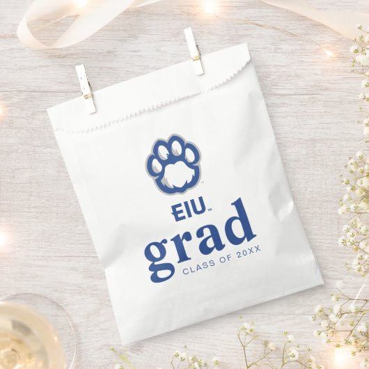 イースタンイリノイ州Panthers Paw Print & EIU フェイバーバッグ (クリップ留めされた状態)