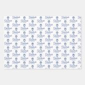 イースタンイリノイ州Panthers Paw Print & EIU ラッピングペーパーシート (正面3)