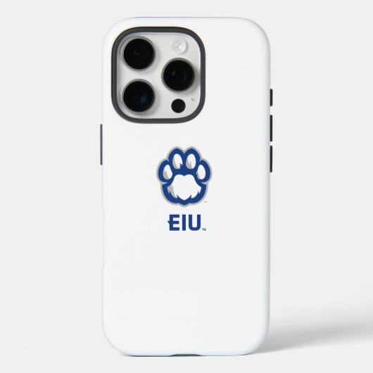 イースタンイリノイ州Panthers Paw Print & EIU Case-Mate iPhoneケース (裏面)