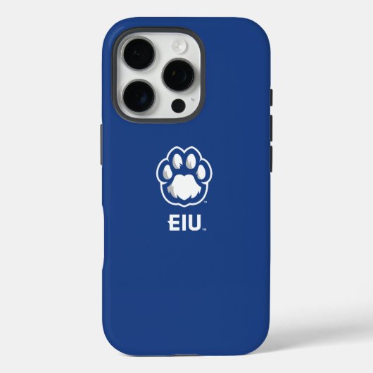 イースタンイリノイ州Panthers Paw Print & EIU Case-Mate iPhoneケース (裏面)