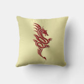 イースタンクリムゾンドラゴン、エンボス効果金ゴールド クッション (裏面)