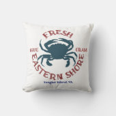 イースタンショアフレッシュブルーカニ クッション (正面)