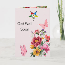 イースタンスターの注文OES用のGet Well Card サンキューカード