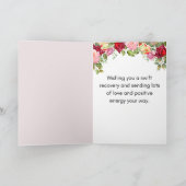 イースタンスターの注文OES用のGet Well Card サンキューカード (内部)