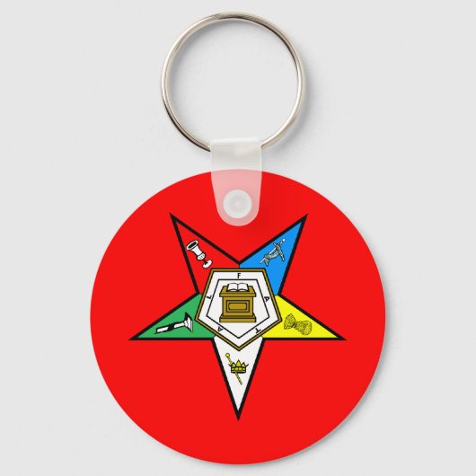 イースタンスターキーチェーンのOESオーダー キーホルダー (正面)